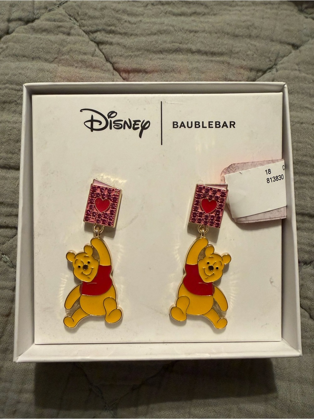 Disney x BaubleBar Winnie the Pooh Dangle Earrings - Yellow & Red